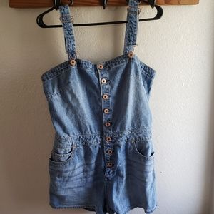 American Rag denim overall romper